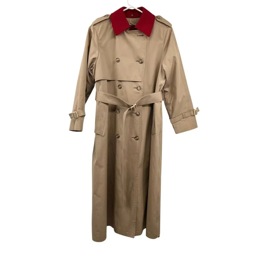 Vintage London Fog Tempo Europa Trench Coat Scarf Set Used 10Pd - Picture 1 of 16